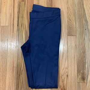 Express Faux Leather Leggings, Blue M